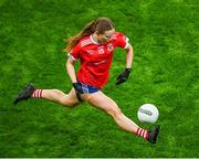 16 December 2023; Niamh Divilly of Kilkerrin-Clonberne during the Currentaccount.ie LGFA All-Ireland Senior Club Championship final match between Ballymacarby of Waterford and Kilkerrin-Clonberne of Galway at Croke Park in Dublin. Photo by Stephen Marken/Sportsfile