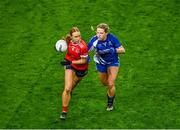 16 December 2023; Siobhán Divilly of Kilkerrin-Clonberne in action against Bríd McMaugh of Ballymacarbry during the Currentaccount.ie LGFA All-Ireland Senior Club Championship final match between Ballymacarby of Waterford and Kilkerrin-Clonberne of Galway at Croke Park in Dublin. Photo by Stephen Marken/Sportsfile