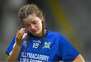 16 December 2023; Ruby Browne of Ballymacarbry reacts after her side's defeat in the Currentaccount.ie LGFA All-Ireland Senior Club Championship final match between Ballymacarby of Waterford and Kilkerrin-Clonberne of Galway at Croke Park in Dublin. Photo by Tyler Miller/Sportsfile