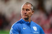 16 December 2023; Racing 92 head coach Stuart Lancaster before the Investec Champions Cup Pool 2 Round 2 match between Ulster and Racing 92 at Kingspan Stadium in Belfast. Photo by Ramsey Cardy/Sportsfile