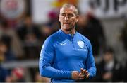 16 December 2023; Racing 92 head coach Stuart Lancaster before the Investec Champions Cup Pool 2 Round 2 match between Ulster and Racing 92 at Kingspan Stadium in Belfast. Photo by Ramsey Cardy/Sportsfile