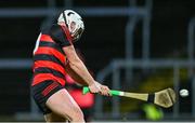 16 December 2023; Dessie Hutchinson of Ballygunner scores his side's second goal during the AIB GAA Hurling All-Ireland Senior Club Championship semi-final match between St Thomas' of Galway and Ballygunner of Waterford at Laois Hire O'Moore Park in Portlaoise, Laois. Photo by Ben McShane/Sportsfile