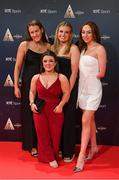16 December 2023; In attendance during the RTÉ Sports Awards 2023 at RTÉ studios in Donnybrook, Dublin, are, from left, Paralympic Swimmers Róisín Ní Riain, Nicole Turner, Amy Sheridan, and Ellen Keane. Photo by Seb Daly/Sportsfile