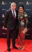 16 December 2023; In attendance during the RTÉ Sports Awards 2023 at RTÉ studios in Donnybrook, Dublin, is RTÉ Group Head of Sport Declan McBennett and wife Lynne. Photo by Seb Daly/Sportsfile
