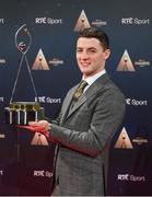 16 December 2023; In attendance during the RTÉ Sports Awards 2023 at RTÉ studios in Donnybrook, Dublin, is RTÉ Sport Sportsperson of the Year, Irish World and European champion gymnast, Rhys McClenaghan. Photo by Seb Daly/Sportsfile