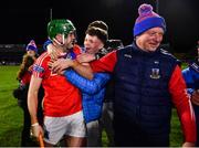 16 December 2023; Evan Duggan of St Thomas' celebrates with supporters after the AIB GAA Hurling All-Ireland Senior Club Championship semi-final match between St Thomas' of Galway and Ballygunner of Waterford at Laois Hire O'Moore Park in Portlaoise, Laois. Photo by Ben McShane/Sportsfile