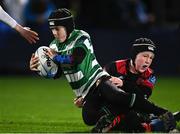 16 December 2023; Action between Arklow and Balbriggan during the Bank of Ireland Half-Time Minis at the Investec Champions Cup Pool 4 Round 2 match between Leinster and Sale Sharks at the RDS Arena in Dublin. Photo by Harry Murphy/Sportsfile