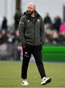 16 December 2023; Connacht head coach Pete Wilkins before the Investec Champions Cup Pool 1 Round 2 match between Saracens and Connacht at Stone X Stadium in Barnet, England. Photo by Brendan Moran/Sportsfile