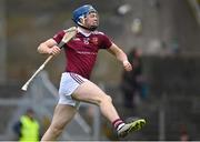 17 December 2023; Joseph McLaughlin of Ruairí Óg Cushendall celebrates after scoring his side's first goal during the AIB GAA Hurling All-Ireland Club Championship semi-final match between O'Loughlin Gaels, Kilkenny, and Ruairí Óg Cushendall, Antrim, at Páirc Tailteann in Navan, Meath. Photo by Tyler Miller/Sportsfile