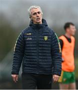 17 December 2023; Donegal manager Jim McGuinness before the intercounty challenge match, in aid of North West Hospice, between Donegal and Roscommon at Fr Tierney Park in Ballyshannon, Donegal. Photo by Ramsey Cardy/Sportsfile