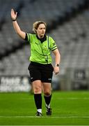 16 December 2023; Referee Siobhán Coyle during the Currentaccount.ie LGFA All-Ireland Intermediate Club Championship final match between Ballinamore-Seán O'Heslin's of Leitrim and Glanmire of Cork at Croke Park in Dublin. Photo by Piaras Ó Mídheach/Sportsfile