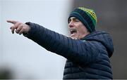 17 December 2023; Donegal manager Jim McGuinness during the intercounty challenge match, in aid of North West Hospice, between Donegal and Roscommon at Fr Tierney Park in Ballyshannon, Donegal. Photo by Ramsey Cardy/Sportsfile