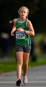 17 December 2023; Taillte O'Callaghan of Tuam, Galway, competes in the girls under 16 3km during the National Race Walking Championships and World Athletics Race Walking Tour Bronze at Raheny Park in Dublin. Photo by Sam Barnes/Sportsfile