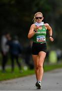 17 December 2023; Kate Veale of Ireland competes in the marathon mixed relaxy during the National Race Walking Championships and World Athletics Race Walking Tour Bronze at Raheny Park in Dublin. Photo by Sam Barnes/Sportsfile