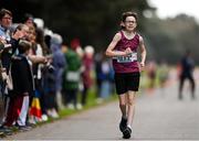 17 December 2023; Daniel Glennon of Mullingar Harriers, Westmeath on his way to winning the boys under 16 3km during the National Race Walking Championships and World Athletics Race Walking Tour Bronze at Raheny Park in Dublin. Photo by Sam Barnes/Sportsfile