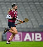 17 December 2023; Rose Kelly of Dicksboro celebrates after her side's victory in the AIB Camogie All-Ireland Senior Club Championship final match between Dicksboro of Kilkenny and Sarsfields of Galway at Croke Park in Dublin. Photo by Piaras Ó Mídheach/Sportsfile