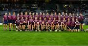 17 December 2023; The Dicksboro team before the AIB Camogie All-Ireland Senior Club Championship final match between Dicksboro of Kilkenny and Sarsfields of Galway at Croke Park in Dublin. Photo by Stephen Marken/Sportsfile