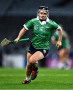 17 December 2023; Siobhán McGrath of Sarsfields during the AIB Camogie All-Ireland Senior Club Championship final match between Dicksboro of Kilkenny and Sarsfields of Galway at Croke Park in Dublin. Photo by Piaras Ó Mídheach/Sportsfile