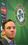 19 December 2023; FAI director of football Marc Canham during a media conference at the Aviva Stadium in Dublin. Photo by Seb Daly/Sportsfile