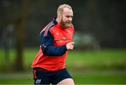 20 December 2023; Jeremy Loughman during a Munster rugby squad training session at the University of Limerick in Limerick. Photo by David Fitzgerald/Sportsfile