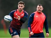 20 December 2023; Jack Crowley during a Munster rugby squad training session at the University of Limerick in Limerick. Photo by David Fitzgerald/Sportsfile
