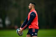 20 December 2023; Shay McCarthy during a Munster rugby squad training session at the University of Limerick in Limerick. Photo by David Fitzgerald/Sportsfile