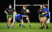 20 December 2023; Isobel O Sullivan of Metro in action against Shiela Bradbury of North Midlands during the BearingPoint Sarah Robinson Cup round three match between Metro and North Midlands at Maynooth University in Kildare. Photo by Piaras Ó Mídheach/Sportsfile