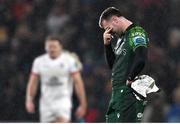 22 December 2023; Mack Hansen of Connacht after the United Rugby Championship match between Ulster and Connacht at Kingspan Stadium in Belfast. Photo by David Fitzgerald/Sportsfile