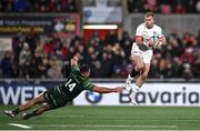 22 December 2023; Will Addison of Ulster in action against Shayne Bolton of Connacht during the United Rugby Championship match between Ulster and Connacht at Kingspan Stadium in Belfast. Photo by David Fitzgerald/Sportsfile