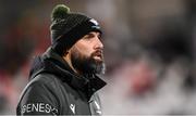 22 December 2023; Connacht defence coach Scott Fardy before the United Rugby Championship match between Ulster and Connacht at Kingspan Stadium in Belfast. Photo by Ramsey Cardy/Sportsfile