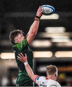 22 December 2023; Cian Prendergast of Connacht wins possession in the lineout against Kieran Treadwell of Ulster during the United Rugby Championship match between Ulster and Connacht at Kingspan Stadium in Belfast. Photo by Ramsey Cardy/Sportsfile
