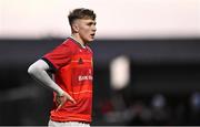 22 December 2023; Tom Wood of Munster during the Development Interprovincial match between Ulster and Munster at Newforge Country Club in Belfast. Photo by Ramsey Cardy/Sportsfile