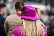 27 December 2023; A racegoer arrives before racing on day two of the Leopardstown Christmas Festival at Leopardstown Racecourse in Dublin. Photo by David Fitzgerald/Sportsfile