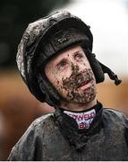 27 December 2023; Jockey Mark Walsh after the Paddy Power I Have No Idea It Is Maiden Hurdle on day two of the Leopardstown Christmas Festival at Leopardstown Racecourse in Dublin. Photo by David Fitzgerald/Sportsfile