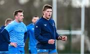28 December 2023; Joe McCarthy during a Leinster rugby squad training session at UCD in Dublin. Photo by Eóin Noonan/Sportsfile