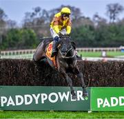 28 December 2023; Galopin Des Champs, with Paul Townend up, jumps the last on their way to winning the Savills Steeplechase on day three of the Leopardstown Christmas Festival at Leopardstown Racecourse in Dublin. Photo by Harry Murphy/Sportsfile
