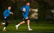 28 December 2023; Ross Molony, right, and Garry Ringrose during a Leinster rugby squad training session at UCD in Dublin. Photo by Eóin Noonan/Sportsfile