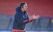 29 December 2023; Munster head coach Tommy O'Donnell before the Challenge Match between Ireland U20 and Munster Development XV at Musgrave Park in Cork. Photo by Eóin Noonan/Sportsfile