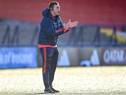 29 December 2023; Munster head coach Tommy O'Donnell before the Challenge Match between Ireland U20 and Munster Development XV at Musgrave Park in Cork. Photo by Eóin Noonan/Sportsfile