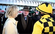 29 December 2023; Trainer Willie Mullins after sending out State Man to win the Matheson Hurdle on day four of the Leopardstown Christmas Festival at Leopardstown Racecourse in Dublin. Photo by Harry Murphy/Sportsfile