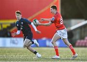 29 December 2023; Aaron Quirke of Munster during the Challenge Match between Ireland U20 and Munster Development XV at Musgrave Park in Cork. Photo by Eóin Noonan/Sportsfile
