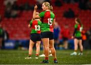 29 December 2023; Aoife Corey of Clovers during the Celtic Challenge match between Wolfhounds and Clovers at Musgrave Park in Cork. Photo by Eóin Noonan/Sportsfile