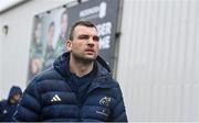 1 January 2024; Munster captain Tadhg Beirne arrives before the United Rugby Championship match between Connacht and Munster at The Sportsground in Galway. Photo by Seb Daly/Sportsfile