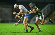 2 January 2024; Paudie Fitzgerald of Waterford is tackled by Kyle O'Connor of Kerry during the Co-Op Superstores Munster Hurling League Group B match between Kerry and Waterford at Austin Stack Park in Tralee, Kerry. Photo by Brendan Moran/Sportsfile