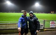 2 January 2024; Mullinahone GAA club members, Graham Horan, left, who plays for Kerry and Eoin Kelly, who is a Waterford selector, before the Co-Op Superstores Munster Hurling League Group B match between Kerry and Waterford at Austin Stack Park in Tralee, Kerry. Photo by Brendan Moran/Sportsfile