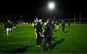 2 January 2024; Kerry manager Stephen Molumphy, left, and Waterford manager Davy Fitzgerald shake hands after the Co-Op Superstores Munster Hurling League Group B match between Kerry and Waterford at Austin Stack Park in Tralee, Kerry. Photo by Brendan Moran/Sportsfile