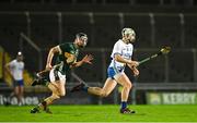 2 January 2024; Paudie Fitzgerald of Waterford in action against Ronan Walsh of Kerry during the Co-Op Superstores Munster Hurling League Group B match between Kerry and Waterford at Austin Stack Park in Tralee, Kerry. Photo by Brendan Moran/Sportsfile