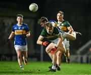 3 January 2024; Killian Spillane of Kerry is tackled by Emmet Moloney of Tipperary during the McGrath Cup Group A match between Kerry and Tipperary at Austin Stack Park in Tralee, Kerry. Photo by Brendan Moran/Sportsfile