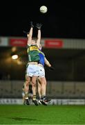 3 January 2024; Seán O'Brien of Kerry contests a kickout with Teddy Doyle of Tipperary during the McGrath Cup Group A match between Kerry and Tipperary at Austin Stack Park in Tralee, Kerry. Photo by Brendan Moran/Sportsfile