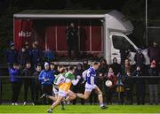 3 January 2024; Camera operator Ian Bradley from Graiguecullen, Laois, films the action during the Dioralyte O'Byrne Cup Round 1 match between Laois and Offaly at Stradbally GAA Grounds in Stradbally, Laois. Photo by Harry Murphy/Sportsfile